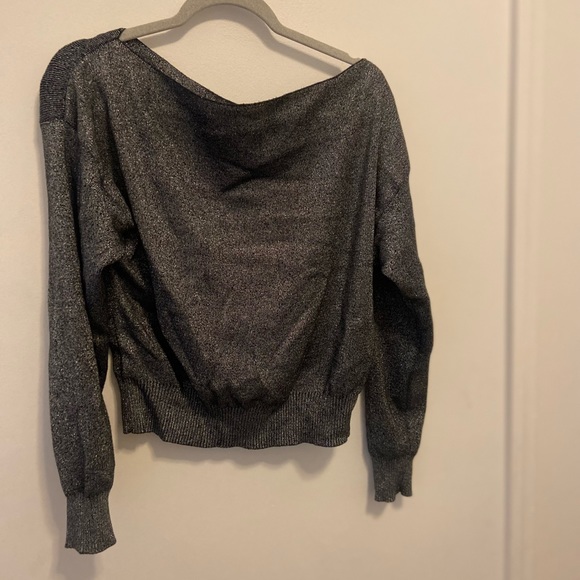 New Year’s off the shoulder sparkly sweater - Picture 2 of 3